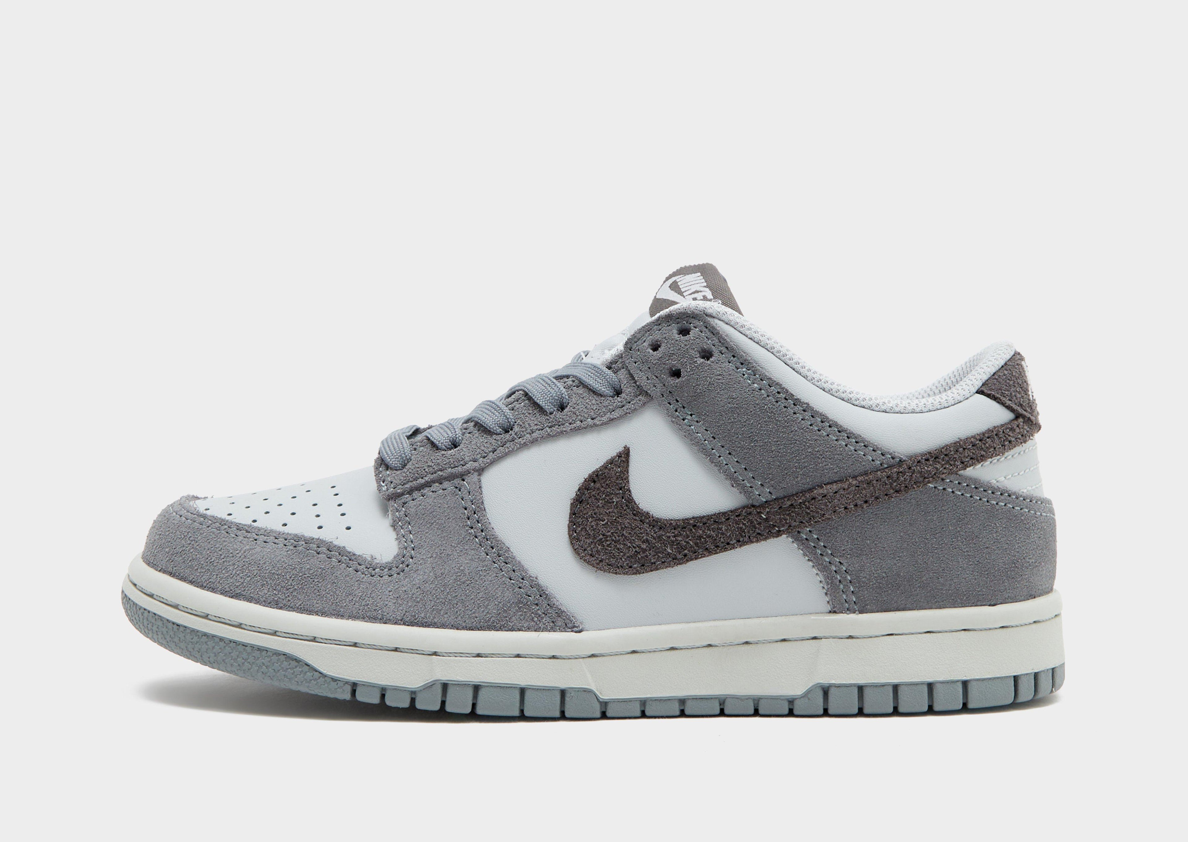 Nike Grey Nike Dunk Low Suede Junior