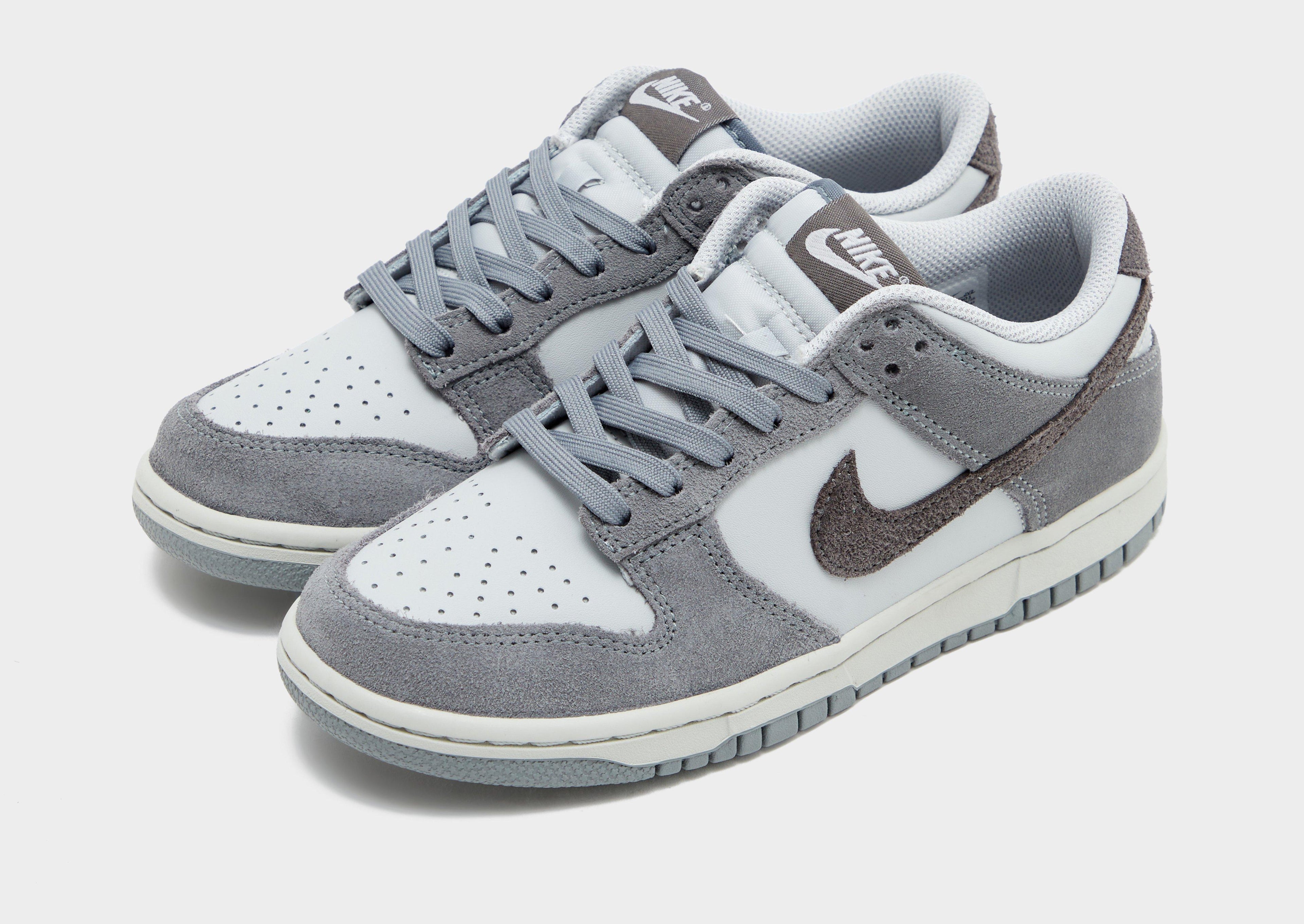 Nike Grey Nike Dunk Low Suede Junior