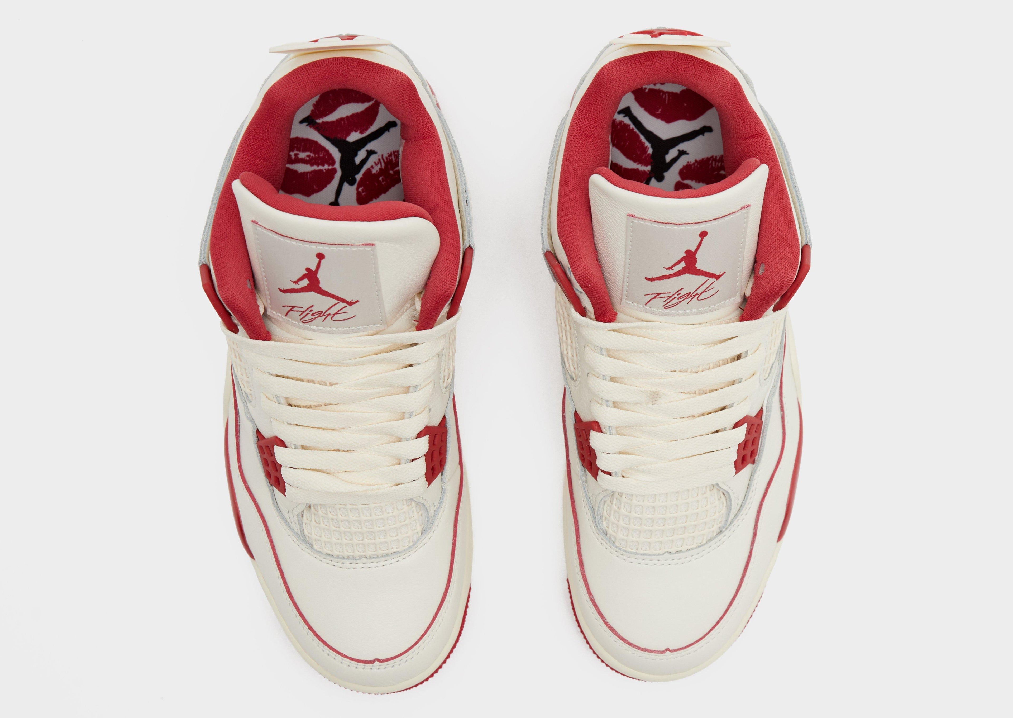 Jordan White Jordan Air 4 'Valentine's Day' Women's