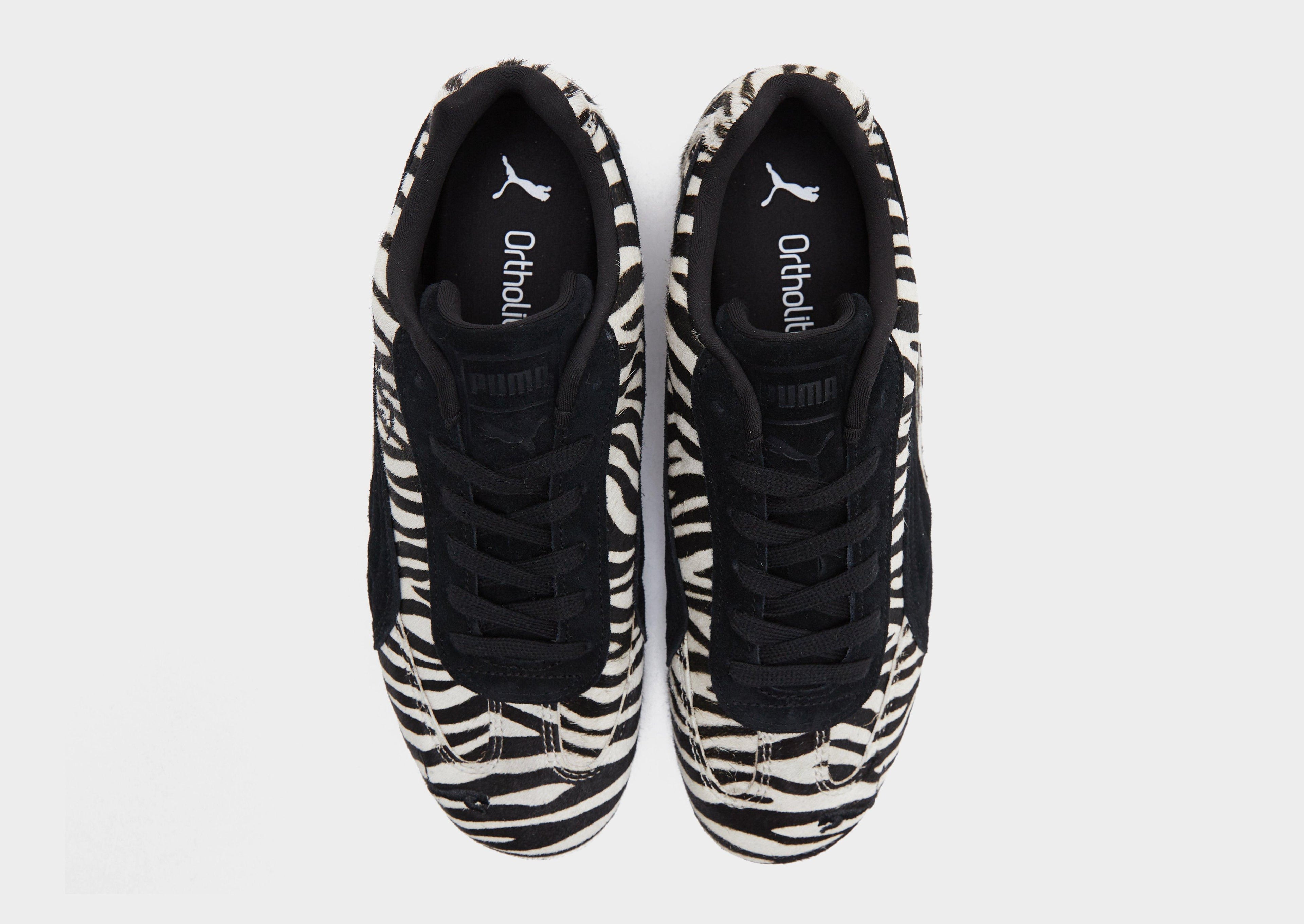 Puma White PUMA Speedcat Zebra Women's