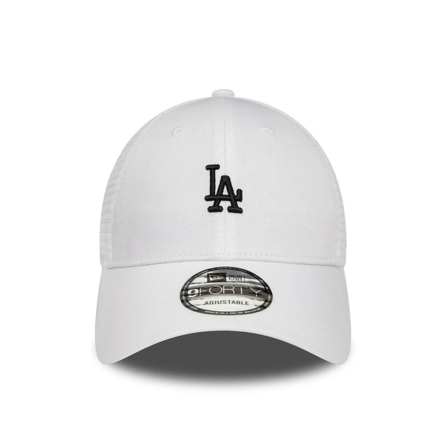 New Era LA Dodgers Home Field White 9FORTY Trucker Cap