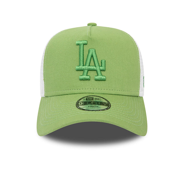 New Era LA Dodgers Youth League Essential Green Trucker Cap