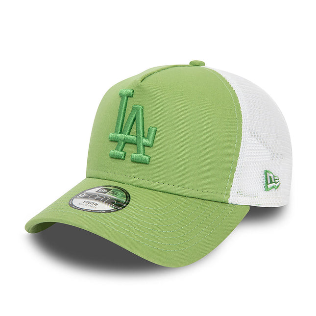 New Era LA Dodgers Youth League Essential Green Trucker Cap