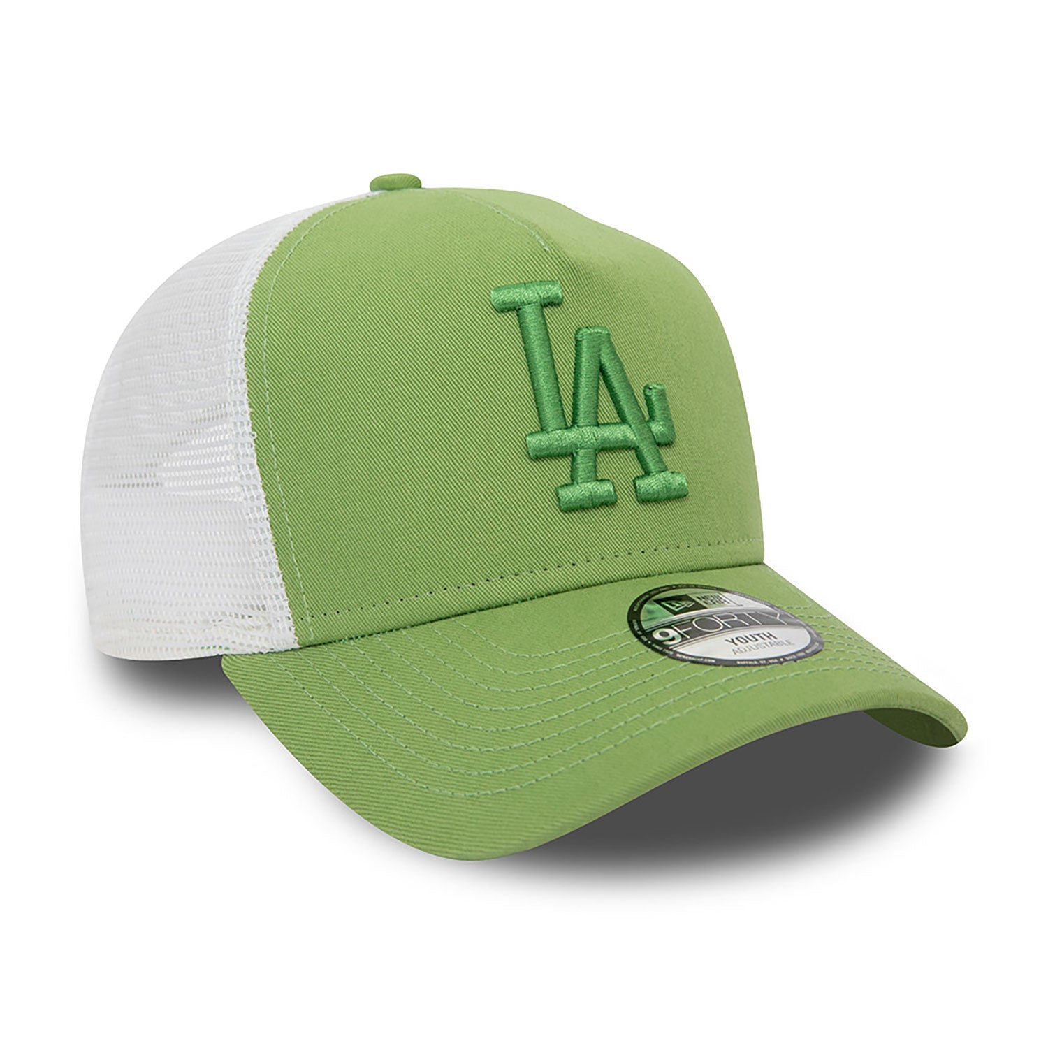 New Era LA Dodgers Youth League Essential Green Trucker Cap