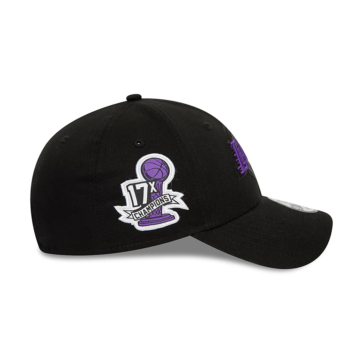 New Era LA Lakers NBA Side Patch Black 9FORTY Adjustable Cap