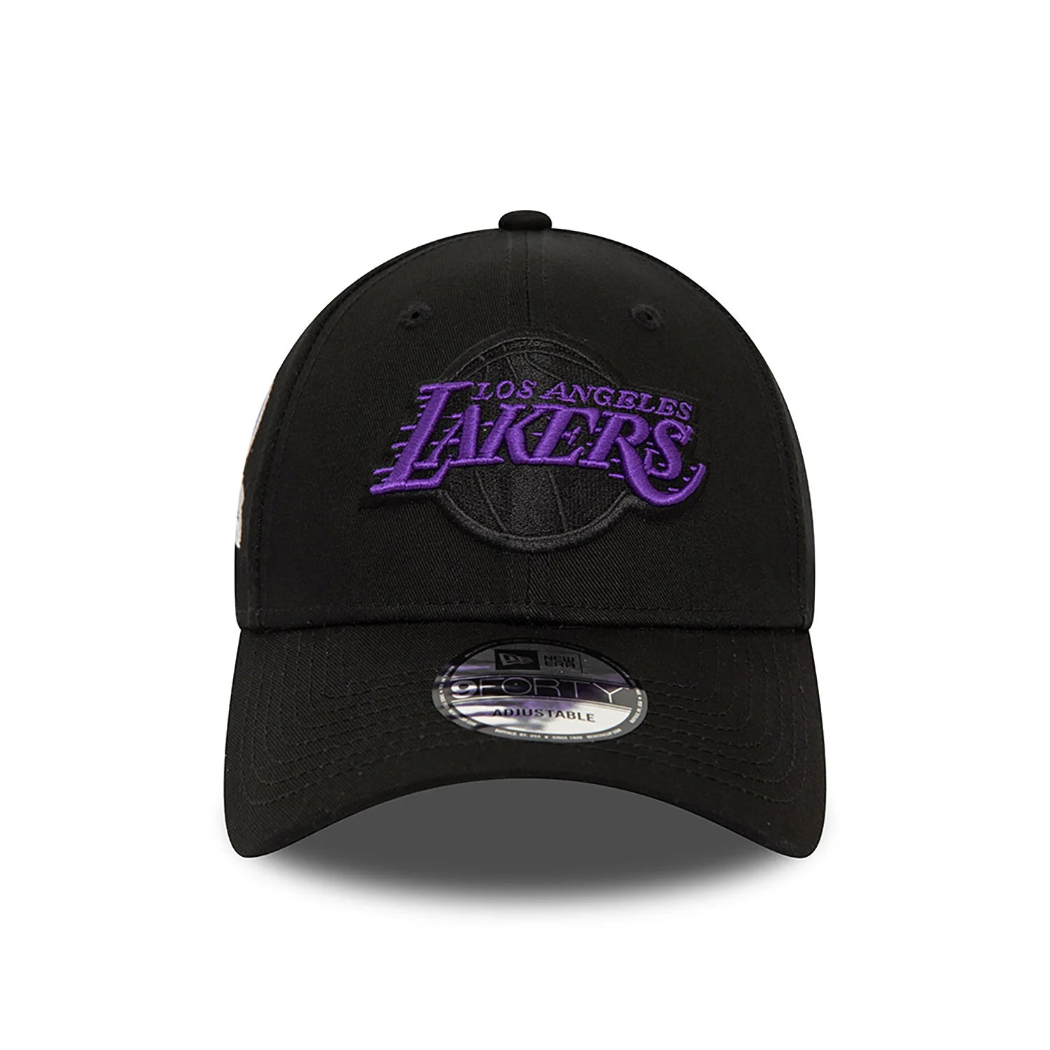 New Era LA Lakers NBA Side Patch Black 9FORTY Adjustable Cap