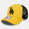 New Era LA Dodgers League Essential Yellow Trucker Cap