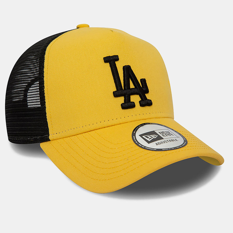 New Era LA Dodgers League Essential Yellow Trucker Cap