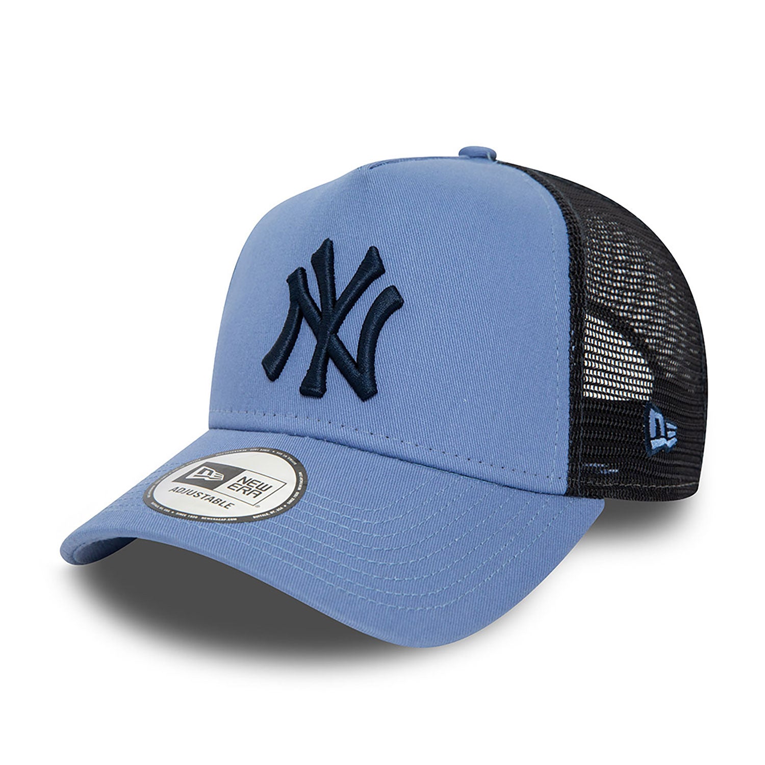 New Era New York Yankees League Essential Blue Trucker Cap