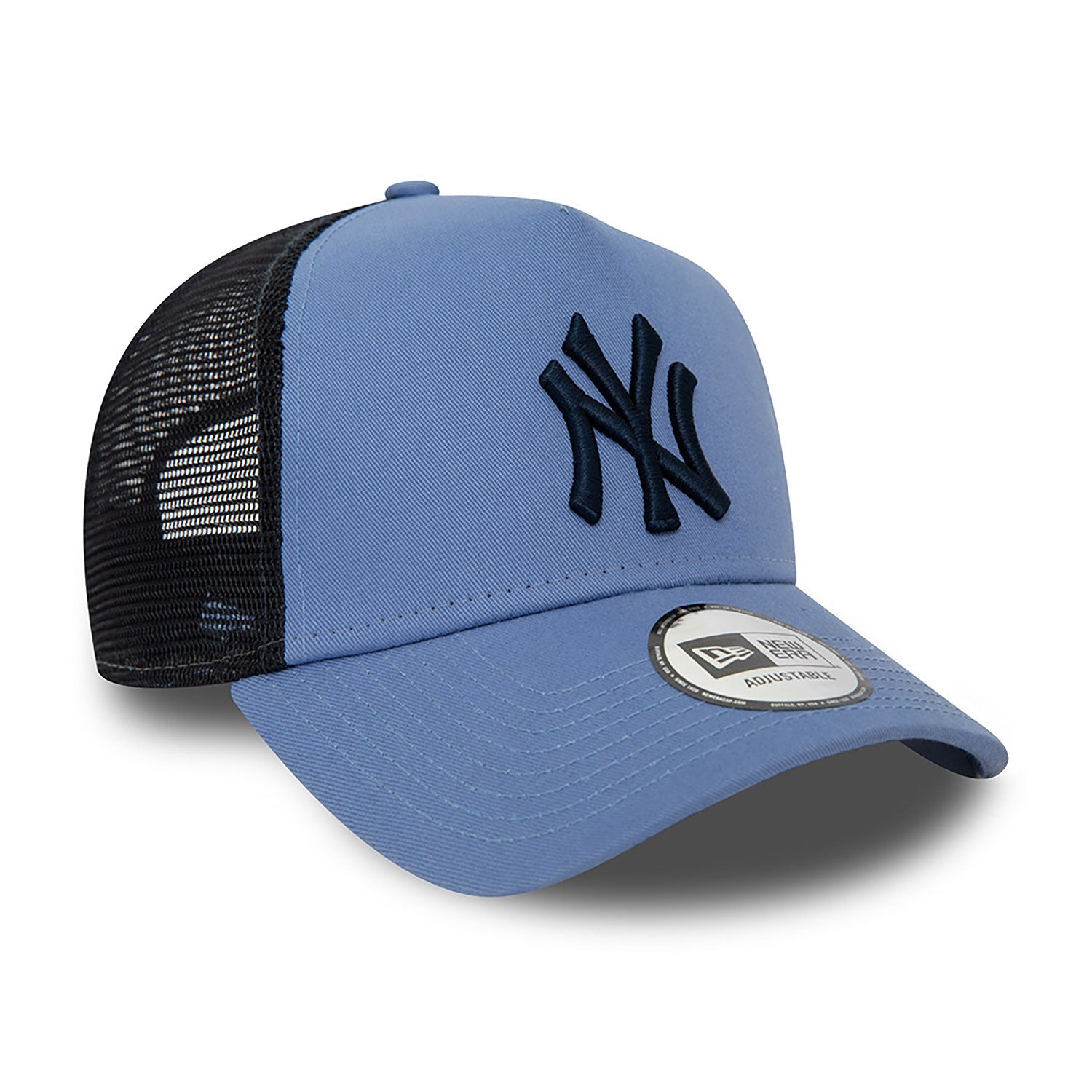 New Era New York Yankees League Essential Blue Trucker Cap