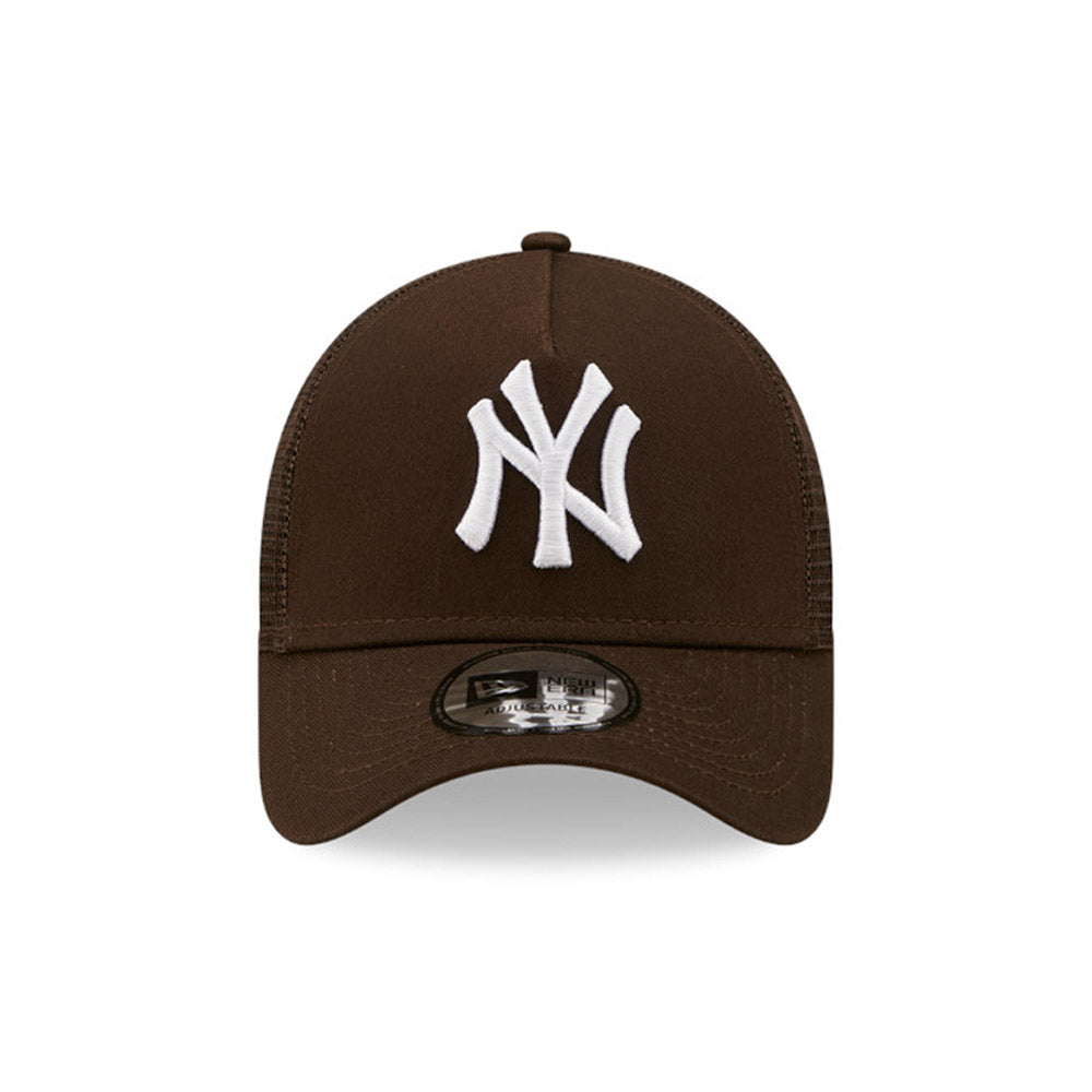 New Era New York Yankees League Essential Kids Brown A-Frame Trucker Cap (Youth)