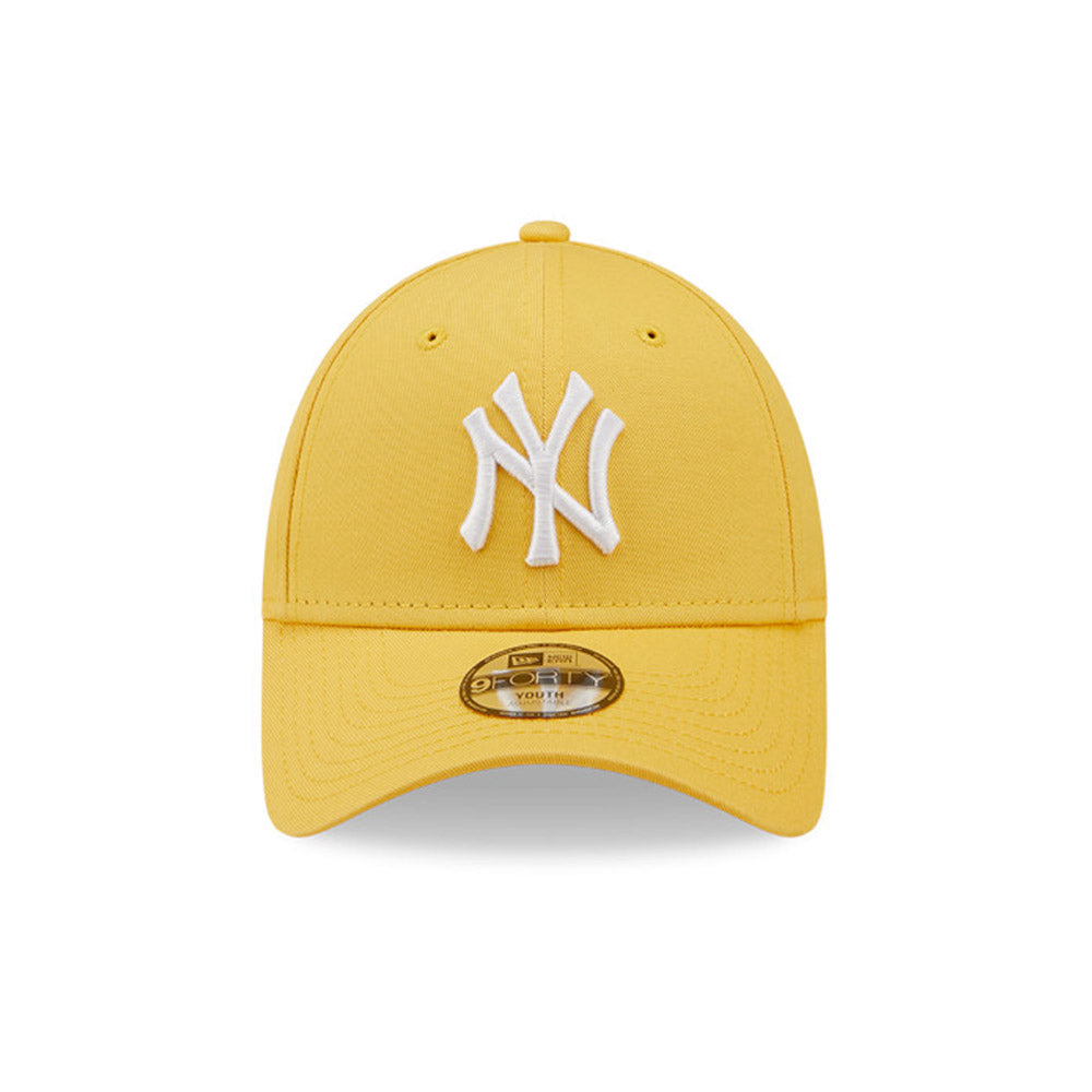 New Era New York Yankees League Essential Kids Yellow 9FORTY Adjustable Cap(Youth)