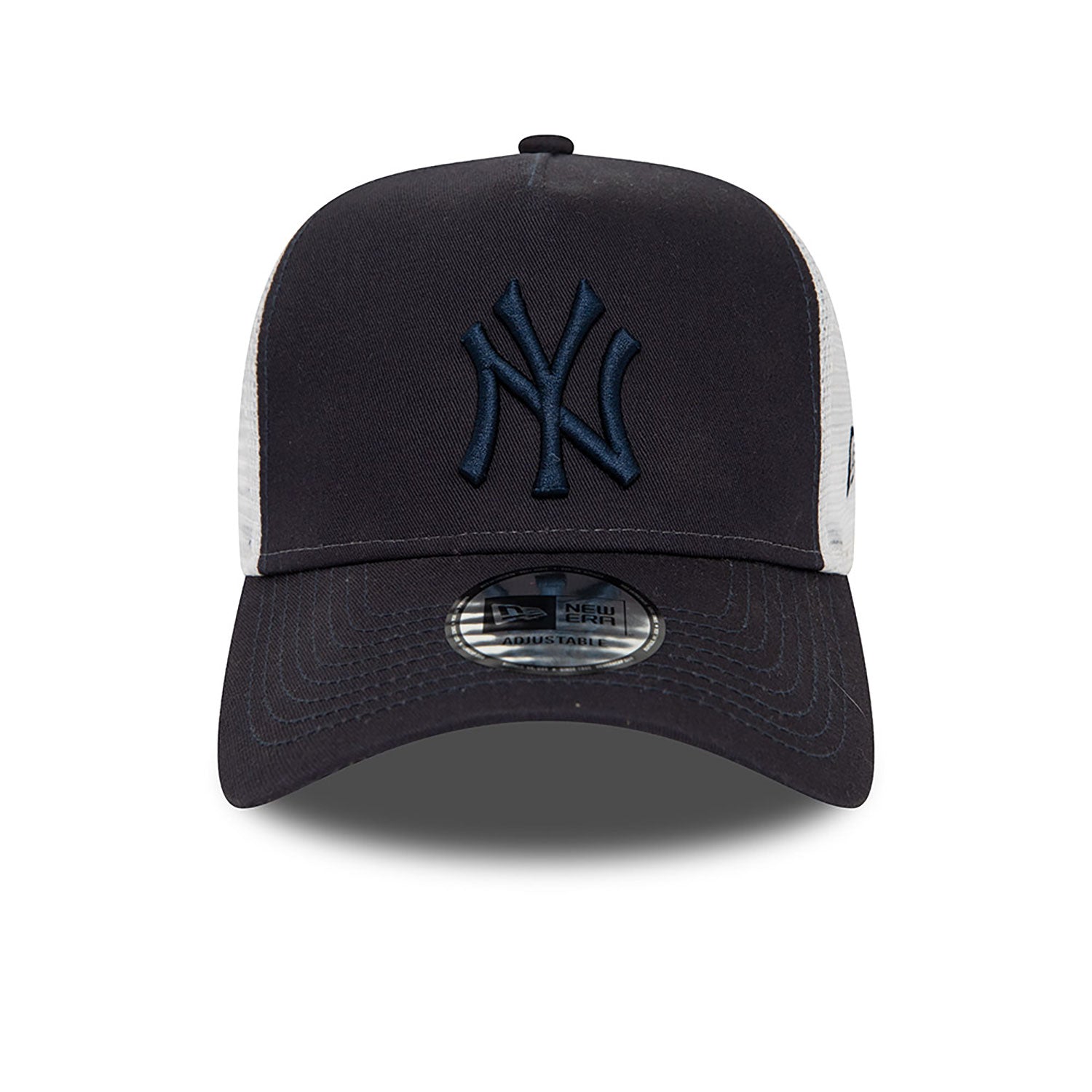 New Era New York Yankees League Essential Navy Trucker Cap