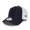 New Era New York Yankees League Essential Navy Trucker Cap