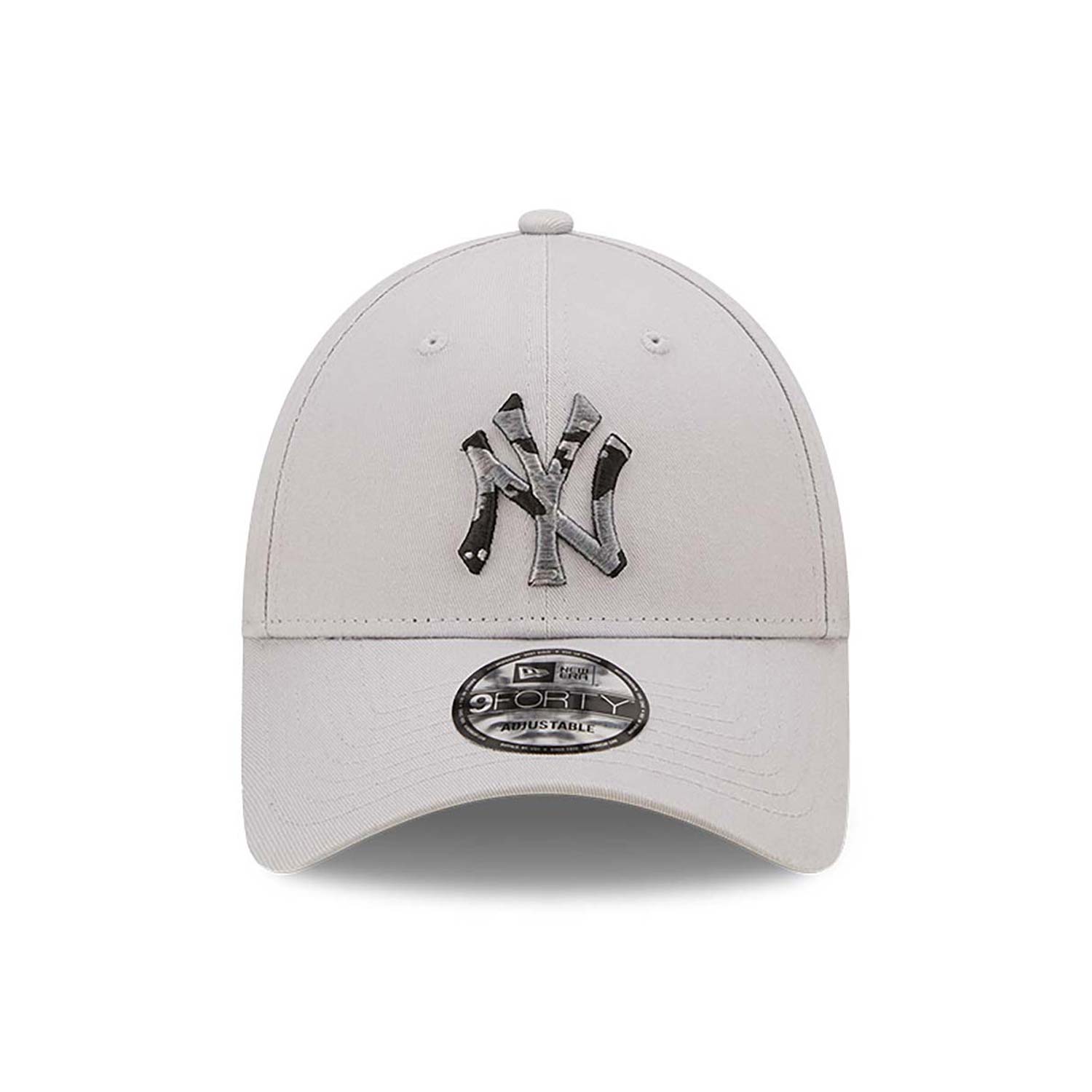 New Era New York Yankees Seasonal Infill White 9FORTY Adjustable Cap - Cap On