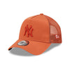 New Era New York Yankees Tonal Mesh Brown A-Frame Trucker Cap - Cap On