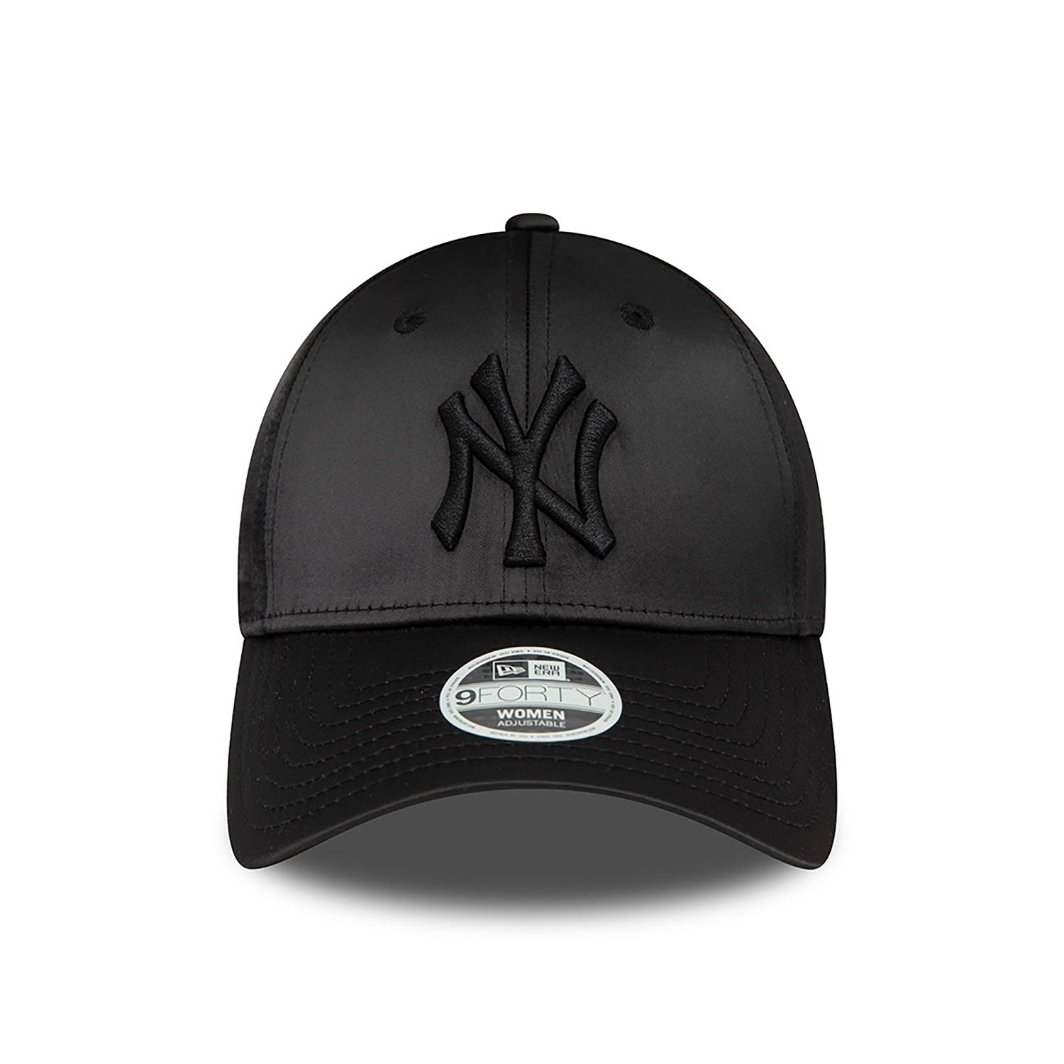 New Era New York Yankees Women's Satin Black 9FORTY Adjustable Cap