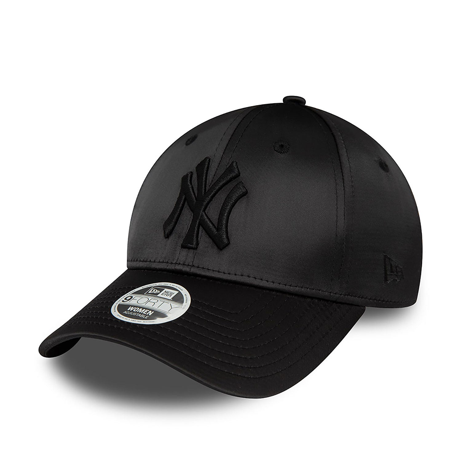 New Era New York Yankees Women's Satin Black 9FORTY Adjustable Cap