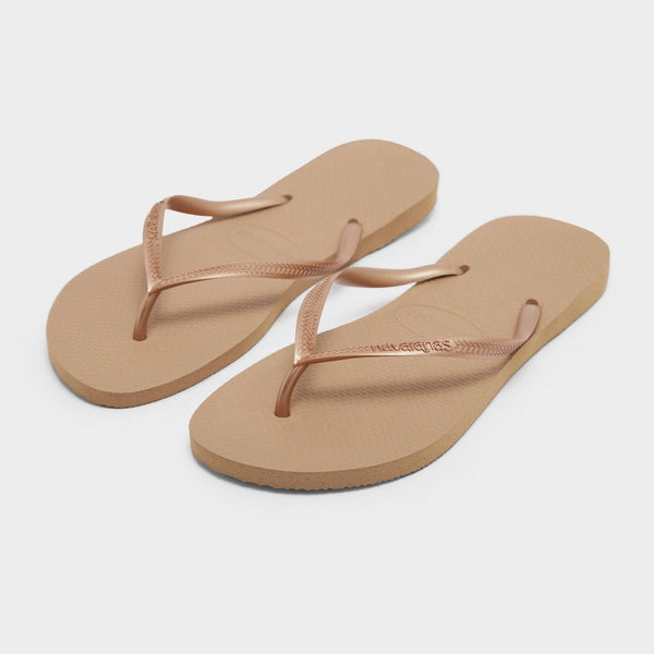 Pink Havaianas Slim Flip Flops Women's