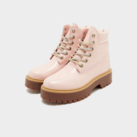 Pink Timberland Stone Street 6 Inch Boots Women's