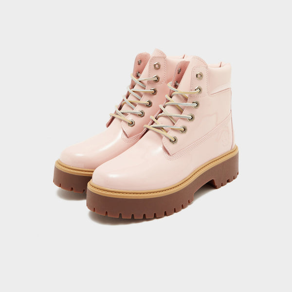 Pink Timberland Stone Street 6 Inch Boots Women's