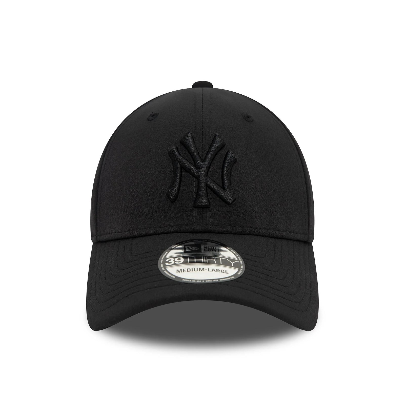 New Era New York Yankees Stretch Nylon Black 39THIRTY Stretch Fit Cap - Cap On