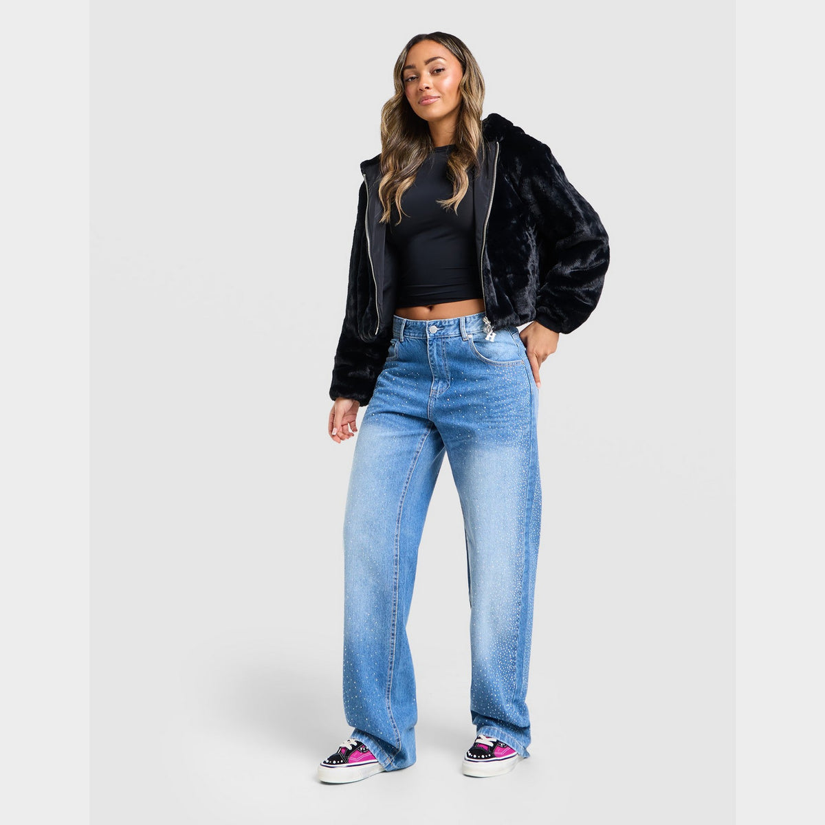 Unlike Humans Diamante Jeans