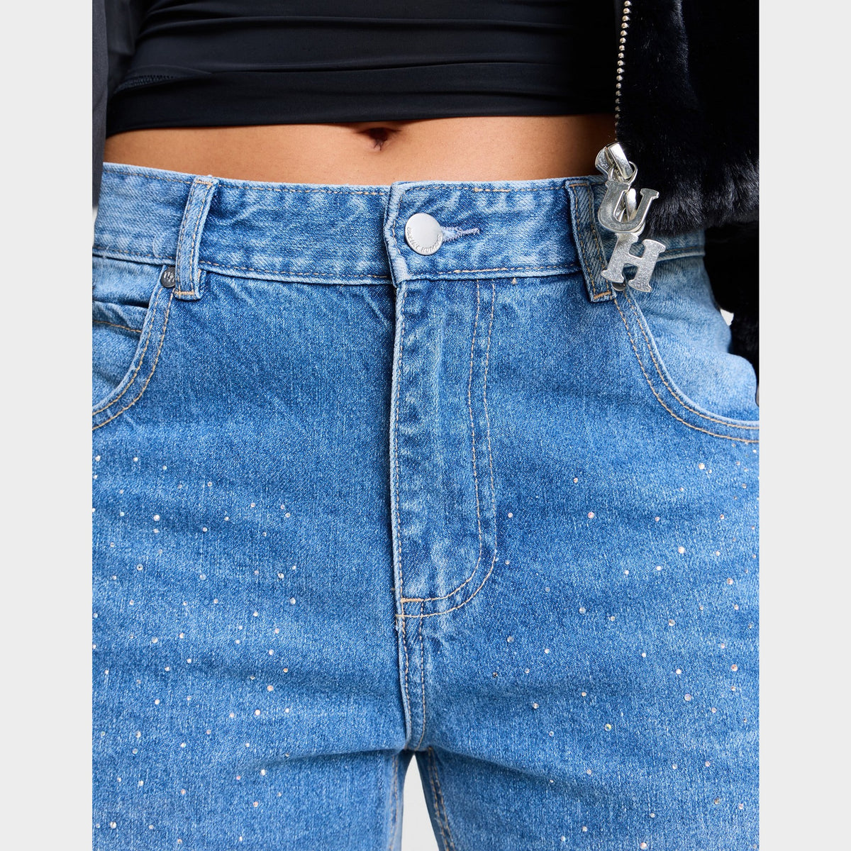 Unlike Humans Diamante Jeans