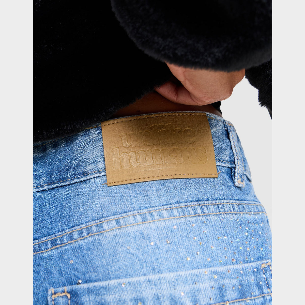 Unlike Humans Diamante Jeans