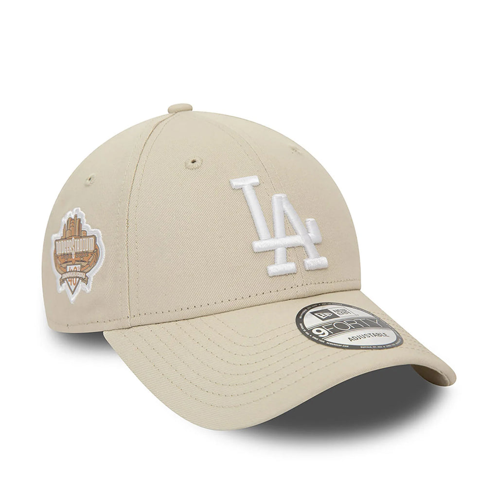 New Era LA Dodgers MLB Side Patch Stone 9FORTY Adjustable Cap