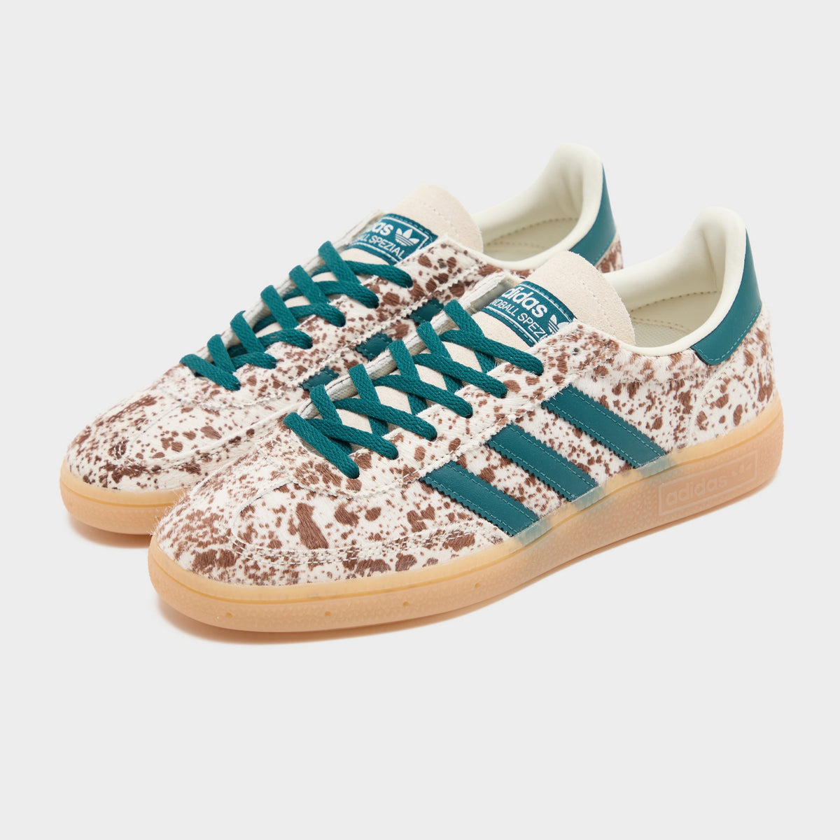 White adidas Originals Handball Spezial Pony Hair Women's