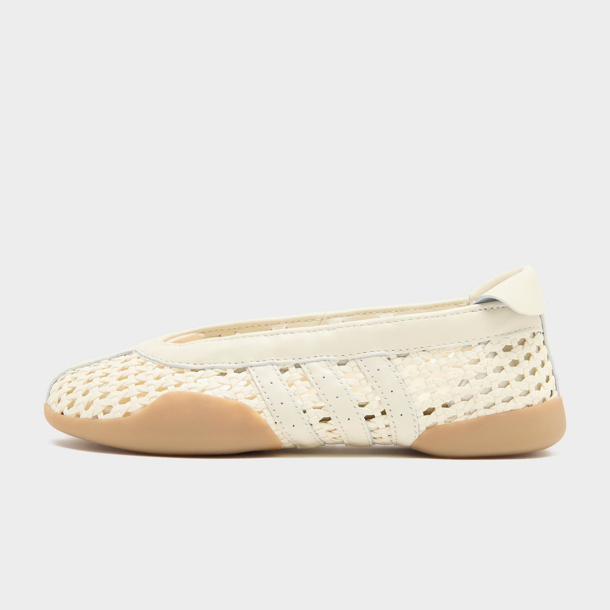 White adidas Originals Taekwondo Mei Ballet Basketweave Women's