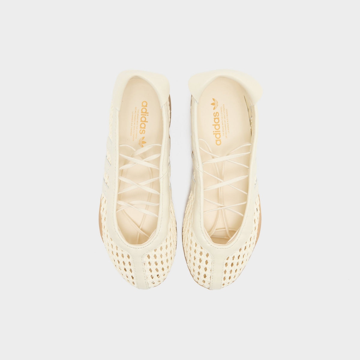 White adidas Originals Taekwondo Mei Ballet Basketweave Women's