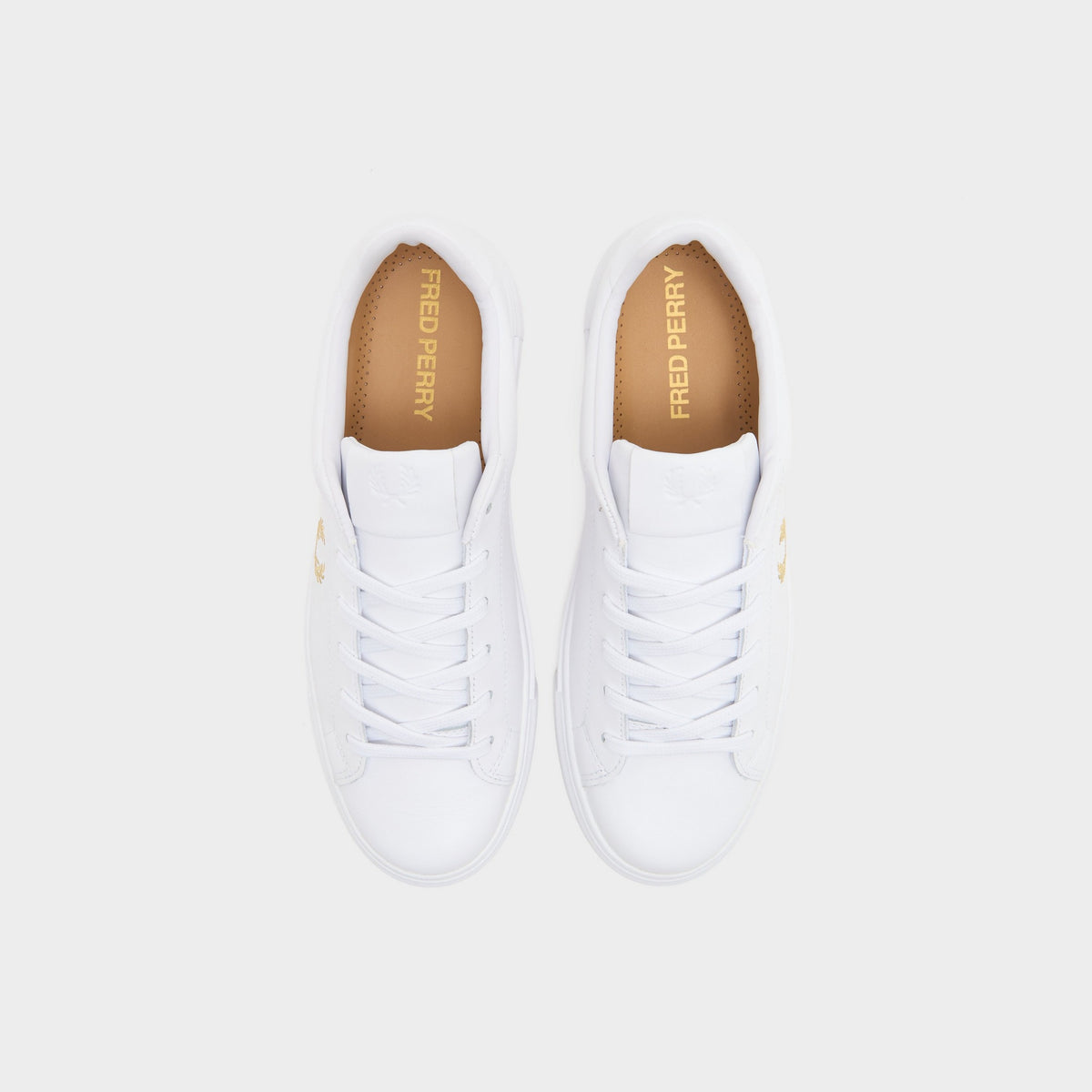 White Fred Perry B71 Leather