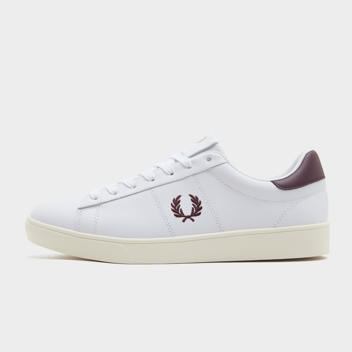 White Fred Perry Spencer Leather