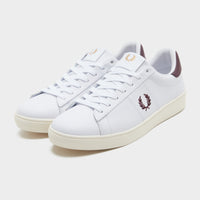 White Fred Perry Spencer Leather
