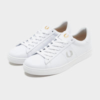 White Fred Perry Spencer Leather