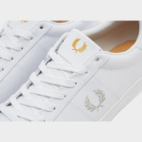 White Fred Perry Spencer Leather