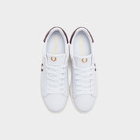 White Fred Perry Spencer Leather