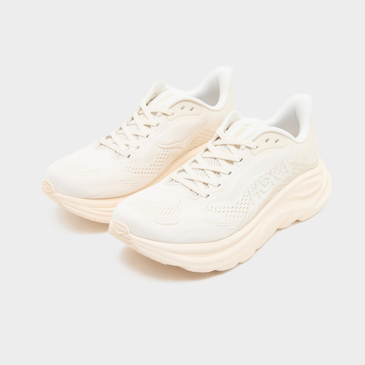 White HOKA Clifton 11 Women's