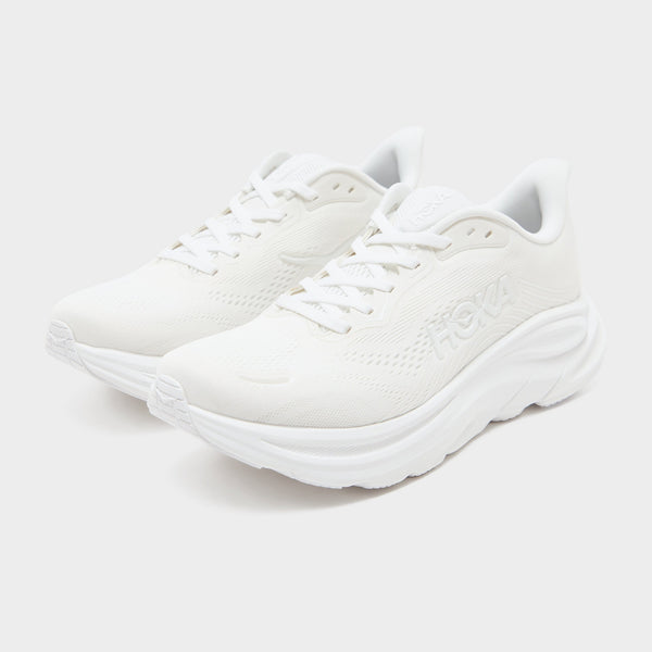 White HOKA Clifton 11 Women's