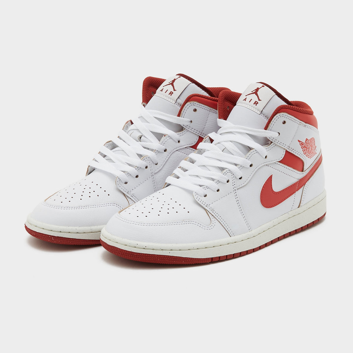 White Jordan Air 1 Mid