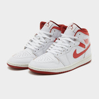 White Jordan Air 1 Mid