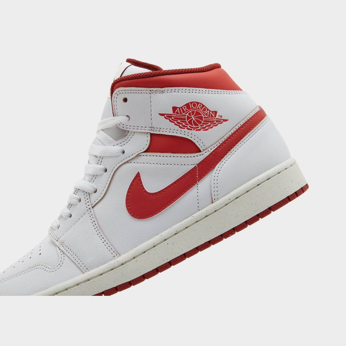 White Jordan Air 1 Mid