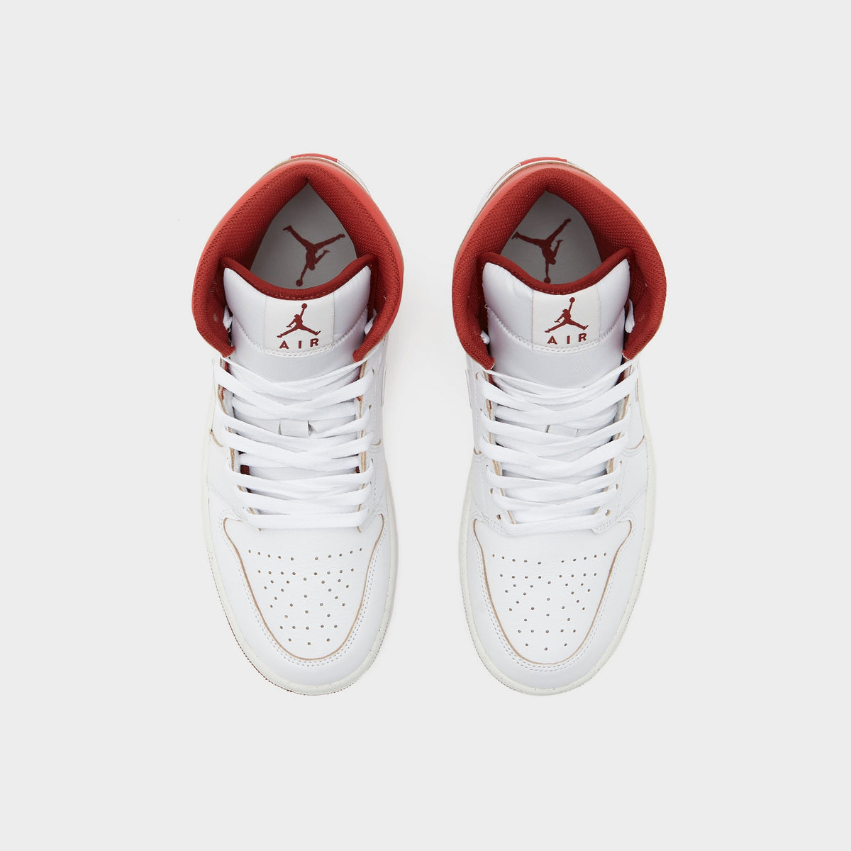 White Jordan Air 1 Mid