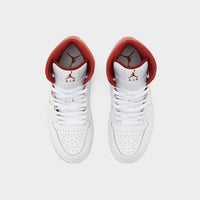 White Jordan Air 1 Mid