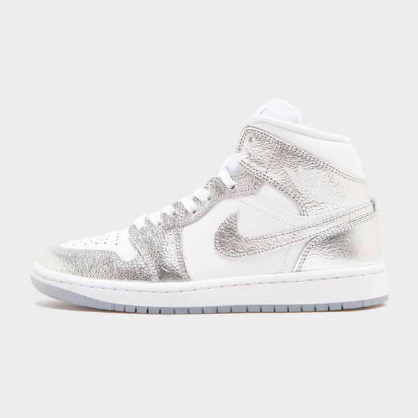 White Jordan Air 1 Mid Women's