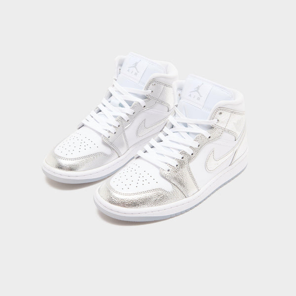 White Jordan Air 1 Mid Women's