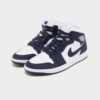 White Jordan Air 1 Mid Women's