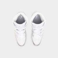 White Jordan Air 1 Mid Women's